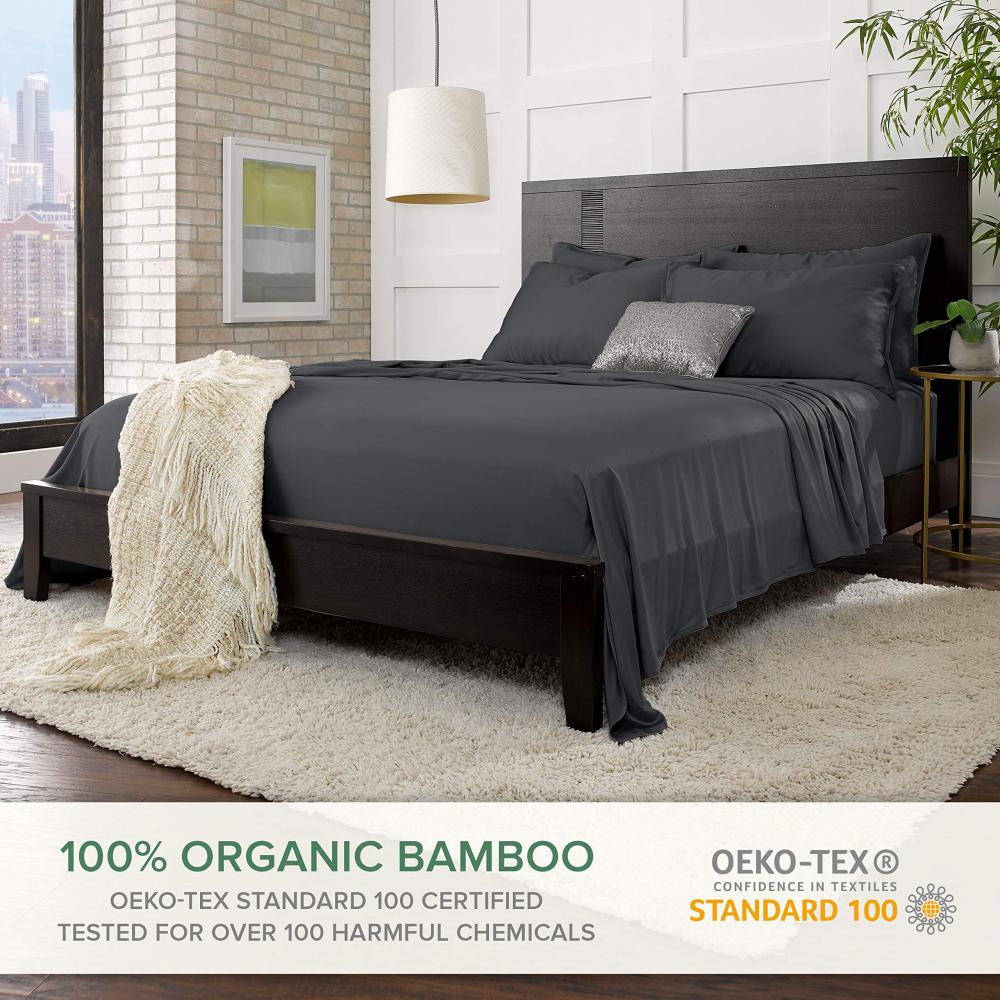 Double Stitching Soft Organic Bamboo Bedding Set