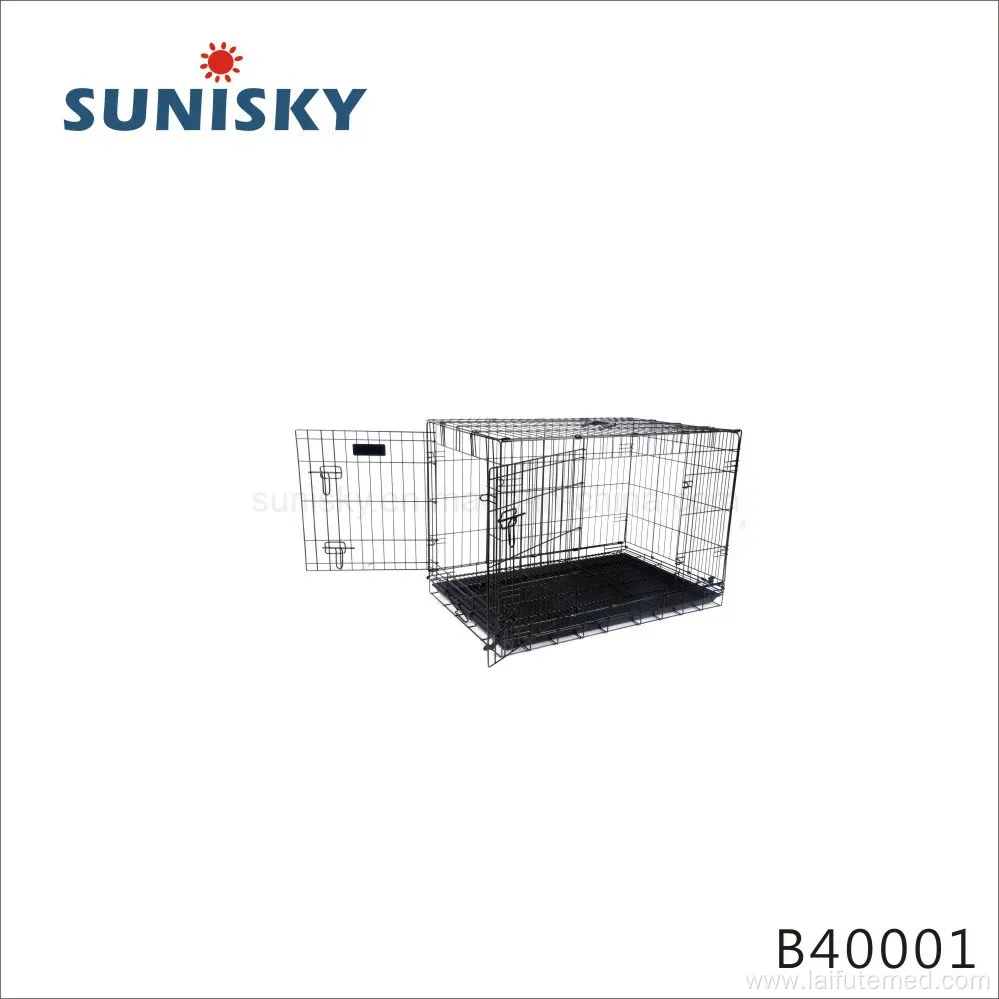 Foldable Iron Pet Carrier Cage for Dogs and Cats