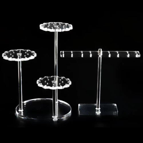 Custom plexiglass earring display stand