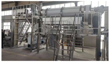Flavored almond processing production line