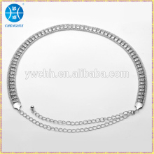 Silver metal waist belt