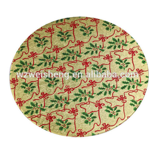 Christmas patten paper cake tray,round,square type,cake tray