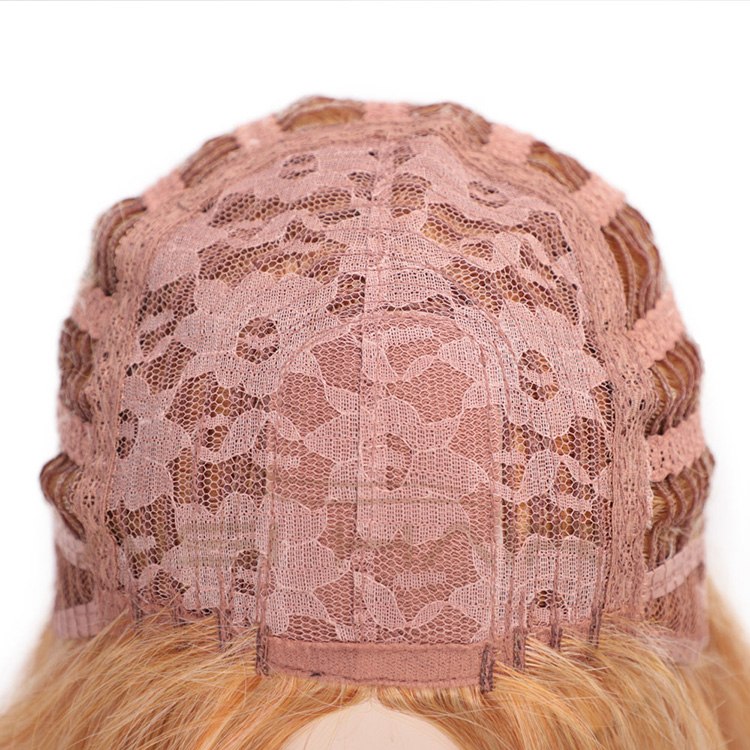 Aisi Hair Synthetic Yaki Middle Part Short Bob Wigs Brown Color Heat Resistant Synthetic Fiber Machine Made Wigs for Women