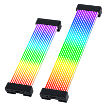 RGB ARGB PSU Extension Cable Kit: 8Pin 24Pin GPU Dual Triple Cables