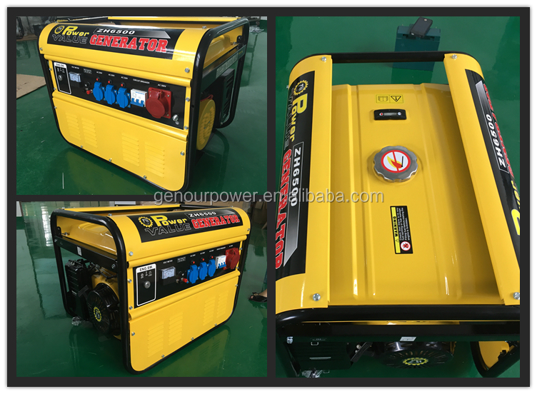 4.5kva electric gasoline generator 3 phase gasoline generator