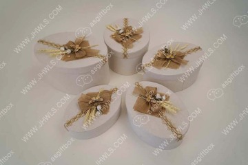 Linen handmade cosmetics gift box