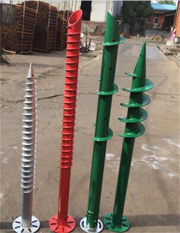 Galvanized Flange Screw Pile For Photovoltaic Solar System