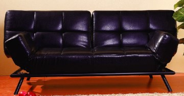 Leather Sofa bed, sleeper lounge