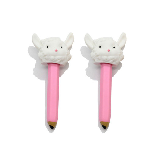 Big Size Kawii Simulation Pencils With Sheep Head Decoration 3D Ornament Miniatures Children Doll House Decoration