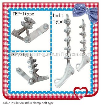 cable insulation strain clamp bolt type overhead line fitting connect fitting clamp aluminium alloy cable insulation clamp