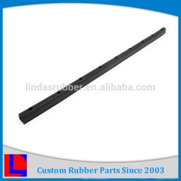 Custom shape and size extruded profile rubber bumper strip