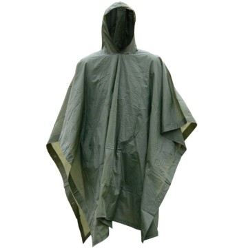 Pvc hooded rain cape poncho for adults