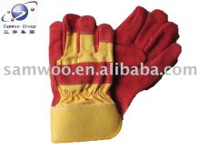 cow split leather safety working gloves