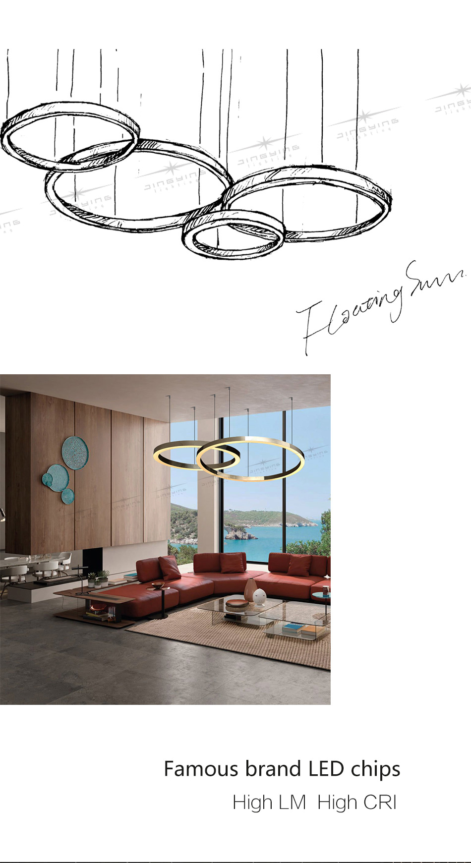 Luxury Pendant Light Luxury Chandelier 0516 3