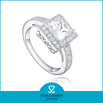 Square AAA CZ ring jewelry diamonds