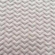 heart shaped jacquard double sided quilted fabric