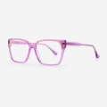 Super thin Square Acetate Female Optical Frames 23A3052