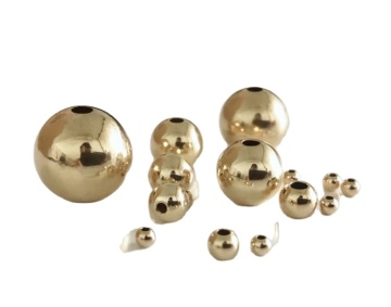 Factory Price 14K Gold Filled Round Beads 3mm-10mm Jewelry Gold Beads