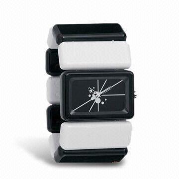 Fashion Plastic Wristwatch in Fancy/Stylish/Beautiful, with Japan Quartz Movement