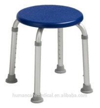 Aluminum Round Bath shower teak bench