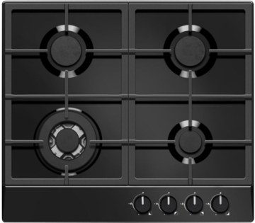 Portugal Gas Cookers Black Glass