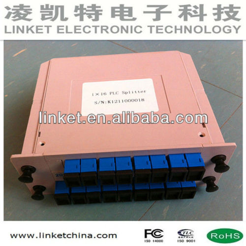 1*16 Optical PLC Splitter for FTTH/GPON/EPON Network