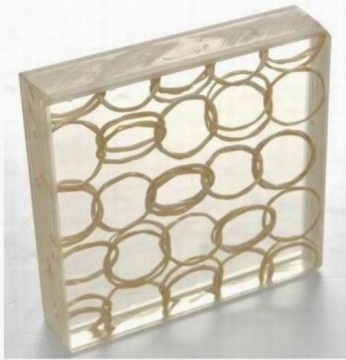 security decorative laminated glass