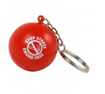 PU Stress Ball Keychain