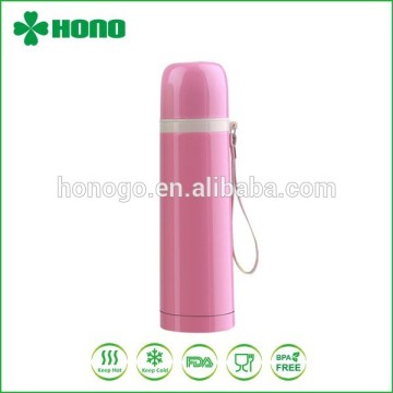 500ML Double Wall Bullet Type Vauum Flask/ Bullet Thermos With Lifting Rope