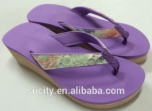 Attractive price flip flop women customize fashionable ladies slipper high heel purple slippers