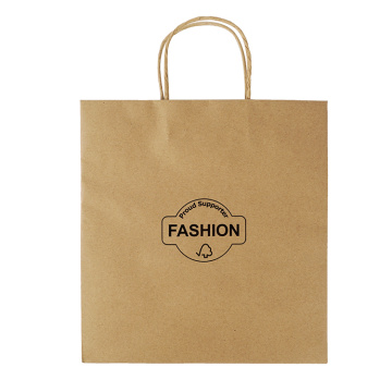 Custom Print Logo Packaging Paper Bag With Handle