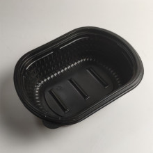 PP Material Black Takeout Bottom Food Bankable desechable