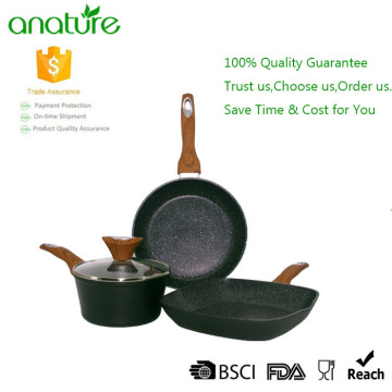Stylish Marble Nonstick Coating Cookware Set
