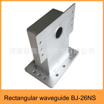 Silvery white microwave rectangular waveguide for microwave oven