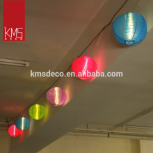 Quality assurance hanging craft round paper lantern light chain