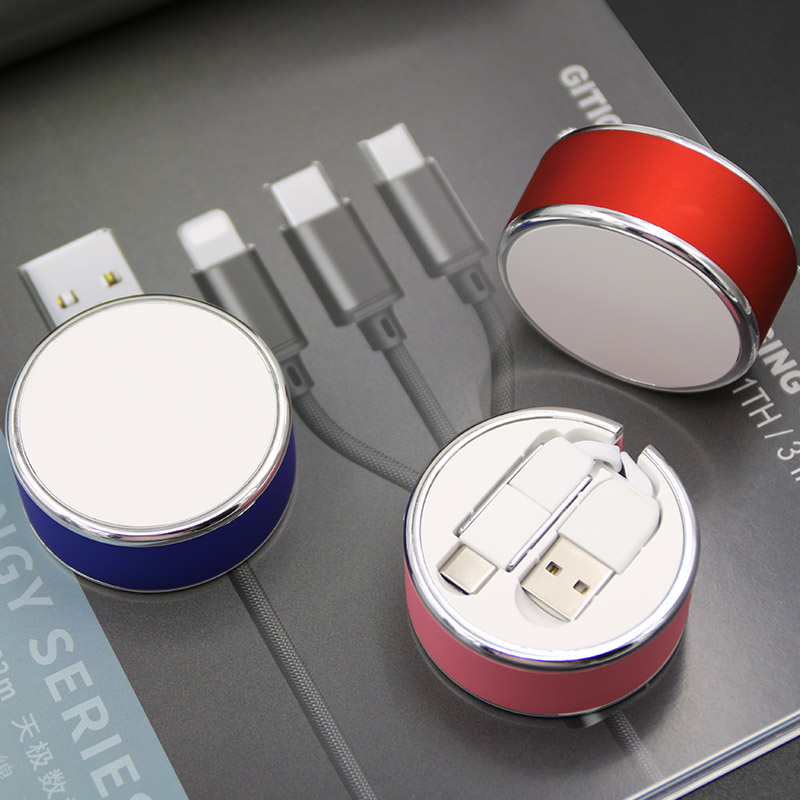 Yijiashishang TPE Fast Charging Cable 1 Meter Retractable Mobile Phone Multi Charger Cord