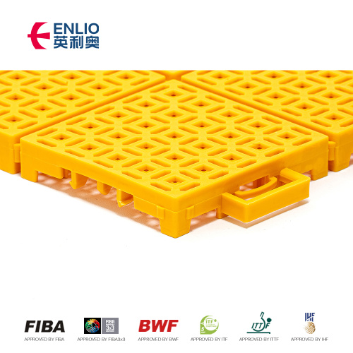 Eco - Friendly Pp Synthetic Basketball Court Flooring 25 X 25 X 1.27cm