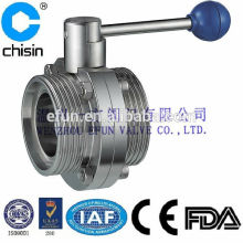 Sanitary SMS Threaded Butterfly Valve