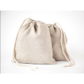 Top open drawstring jute storage bag