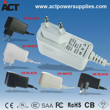 CE approved UL listed 12v 12w power adapter