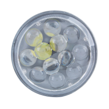 12-80V DC Wide Voltage White LED Strobe Round Truck Lamps