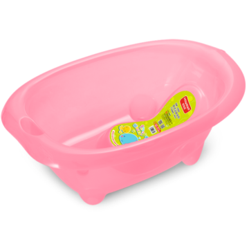 H8313 Transparent Plastic Baby Bathtub With Bath Support