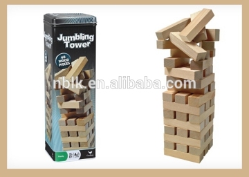 2014 Hot Sales Wooden Building Block Toy/Jumbling Tower