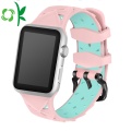 Đôi màu Valentine Watch Dây đeo Silicone Iwatch Bands