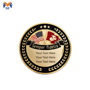 Laser Custom Challenge Coin Engraving