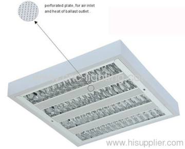 Ceiling Grille Lamp Fixture T8 Fluorescent 