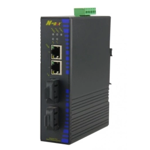 Industrial Fiber to Copper 10/100M PoE Media Converter
