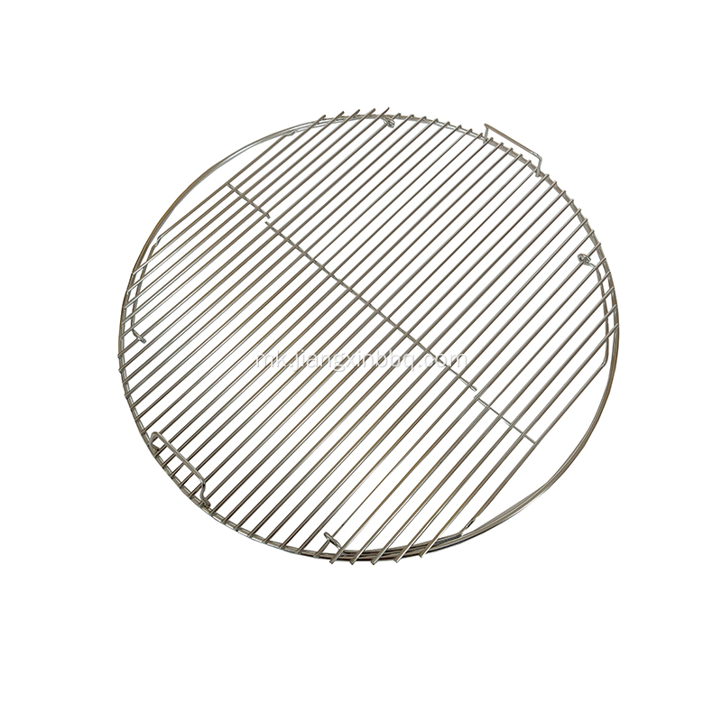 Замена на решетката за готвење со шарки со тркалезна решетка од не&#39;рѓосувачки челик