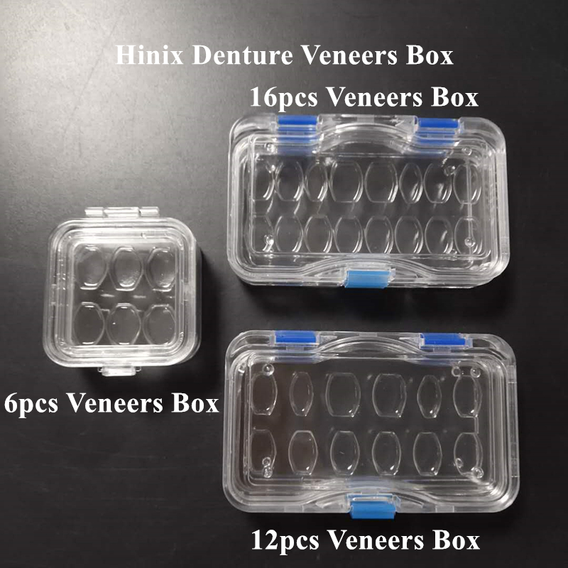 Plastic Clear  Elastic Dental Veneer Membrane Box for 12pcs Veneer Packing