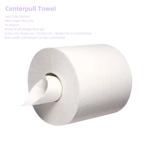 Rollo de toalla de papel central de forma superior de calidad 2PLE